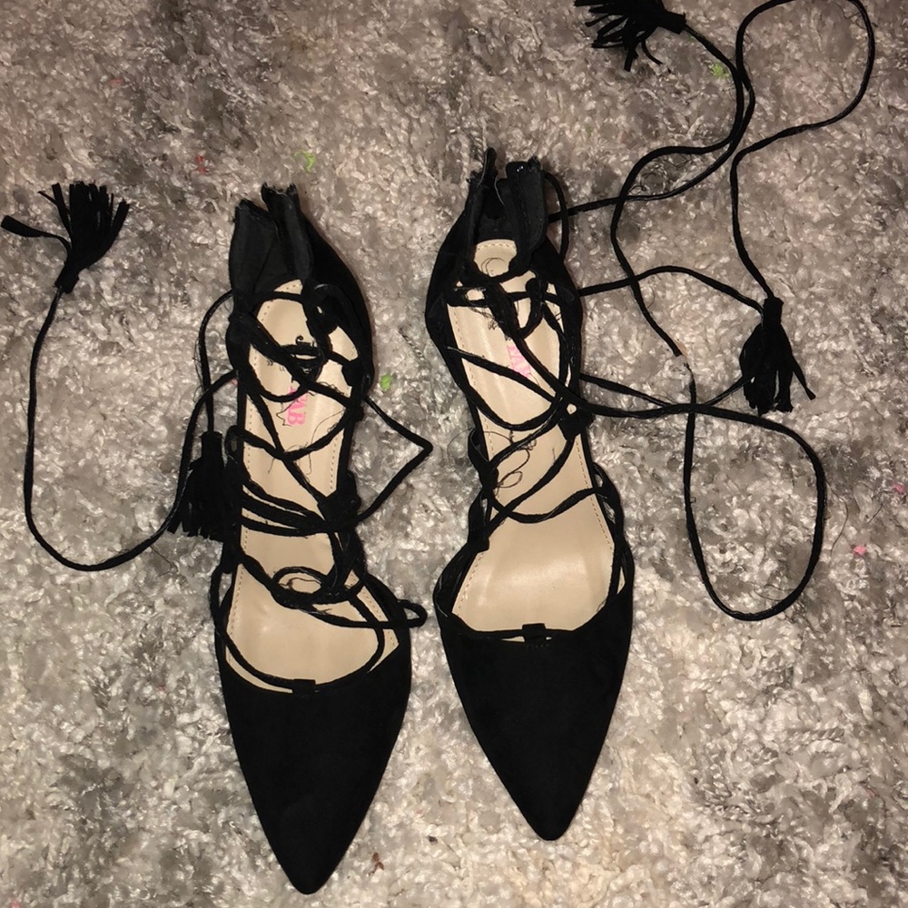 JustFab black heels